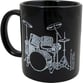 Coffee Mug Black and Gold Series Drum Set 11 oz.